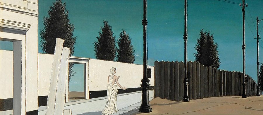La Ville lunaire II : la face cachée du tableau de Paul Delvaux at Museum L, Louvain-la-Neuve