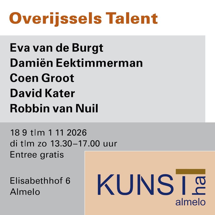 Overijssels Talent Eva van de Burgt, Damiën Eektimmerman, Coen Groot, David Kater, Robbin van Nuil