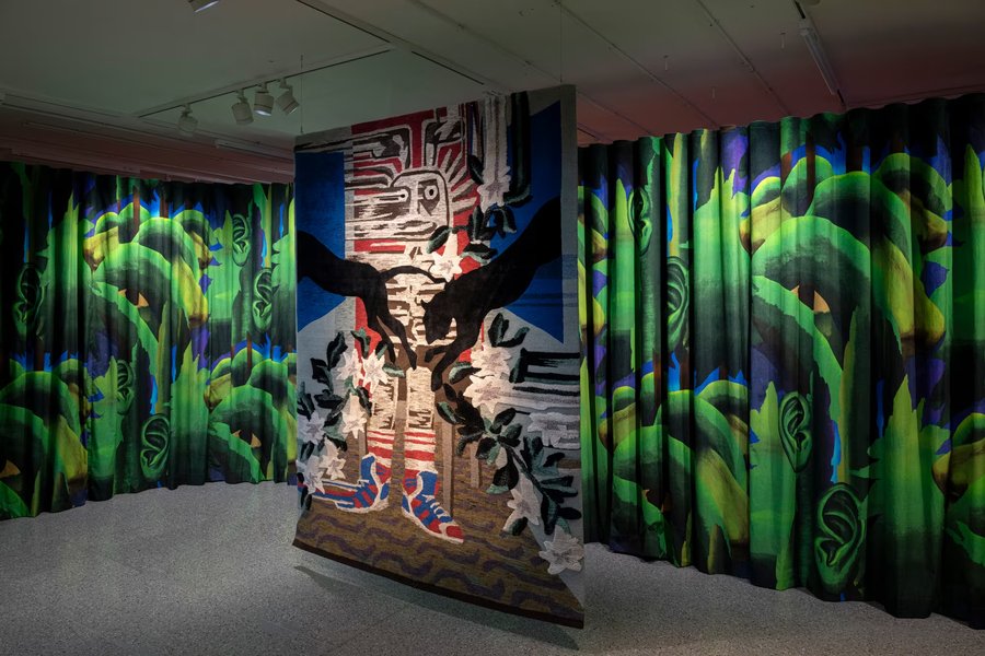 Ausstellung Christoph Hefti – The Missing Cat und andere textile Storys