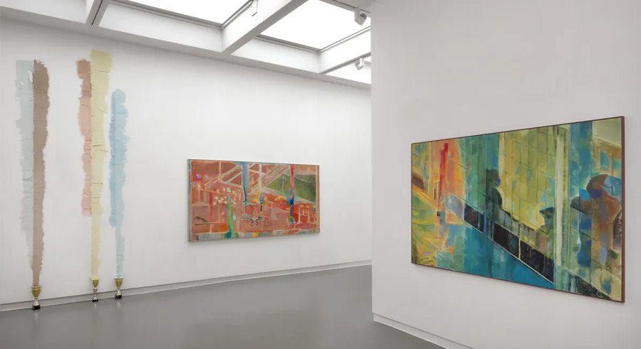 David Maljković: In the café, a landscape is placed on the wall at eye level at Annet Gelink Gallery, Amsterdam