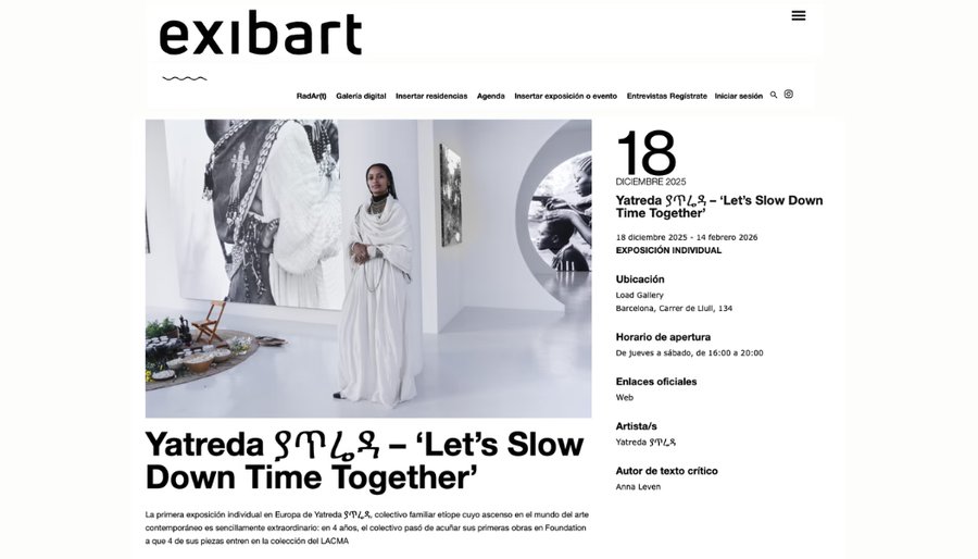 Let’s Slow Down Time Together at LOAD GALLERY, Barcelona