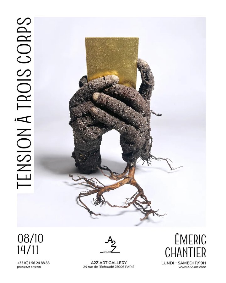Tension à trois corps Exposition personnelle de Émeric Chantier at A2Z Art Gallery, Paris