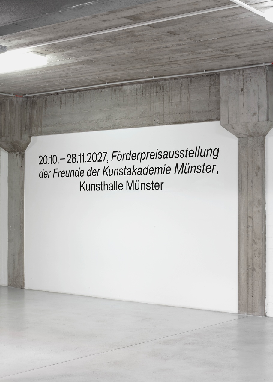 Förderpreisausstellung der Freunde der Kunstakademie Münster at Kunsthalle Münster, Münster